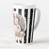 Tasse Latte Groß Snowman and Stripes Var02 Mok (Rechterhoek)
