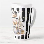 Tasse Latte Groß Snowman and Stripes Var05 Latte Mok (Rechterhoek)