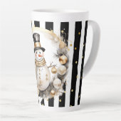Tasse Latte Groß Snowman and Stripes Var07 Latte Mok (Rechterhoek)