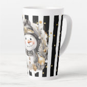 Tasse Latte Groß Snowman and Stripes Var08 Latte Mok (Rechterhoek)