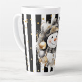 Tasse Latte Groß Snowman and Stripes Var08 Latte Mok (Linkerhoek)