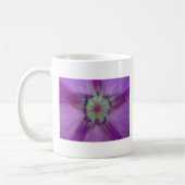 Tasse lila Blütenstern; heb een mooie dag Koffiemok (Links)