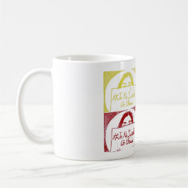 Tasse - Linogravure - Ik ben geen virus Koffiemok
