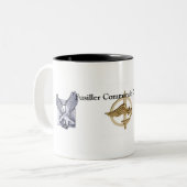 Tasse luchtmacht tweekleurige koffiemok (Voorkant links)