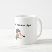 Tasse Magritte ceci n'est pas une pipe Koffiemok (Voorkant rechts)