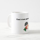 Tasse Magritte ceci n'est pas une pipe Koffiemok (Voorkant links)