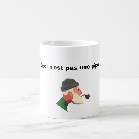 Tasse Magritte ceci n'est pas une pipe Koffiemok (Center)