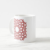 Tasse Marokkaanse Mozaïek Rood MAMLUK Koffiemok (Voorkant links)