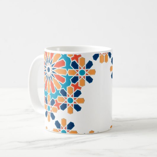 Tasse met Marokkaans handwerk Koffiemok (Voorkant links)