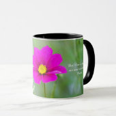 Tasse mit Cosmea-Blüte und Psalm Mok (Voorkant rechts)