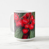 Tasse mit herbstlichen, roten Vogelbeeren Koffiemok (Voorkant links)