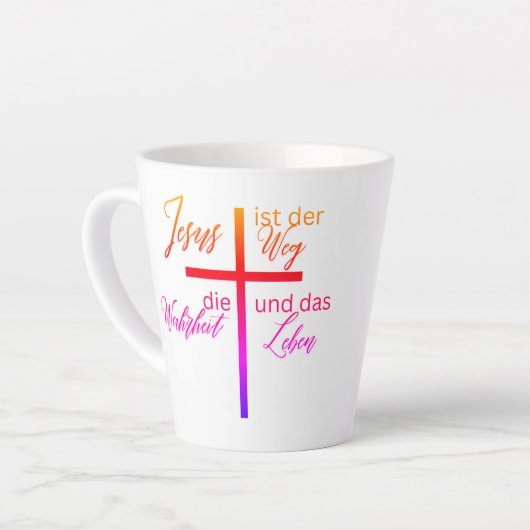 Tasse mit Kreuz – Jesus ist der Weg Latte Mok (Linkerhoek)