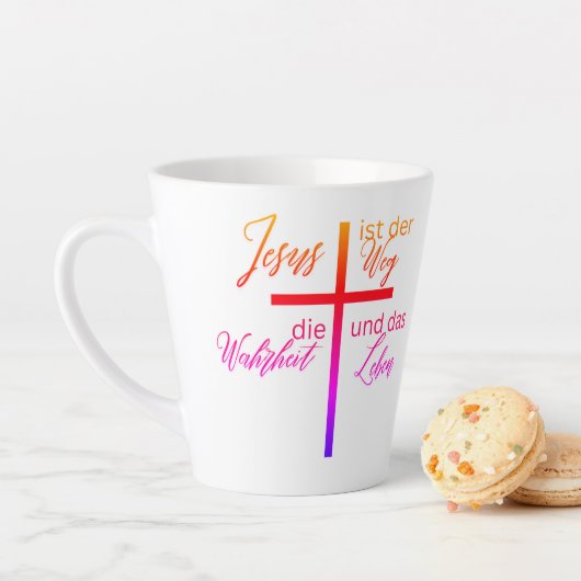 Tasse mit Kreuz – Jesus ist der Weg Latte Mok (In situ)