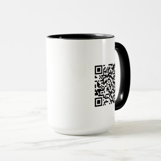 Tasse mit QR Code Mok (Voorkant rechts)