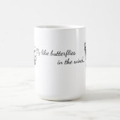 Tasse mit Schmetterlingsmotiv- Flügel der Freiheit Magische Mok (Midden)