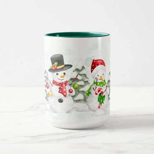 Tasse mit Schnemännern 2 Mok (Midden)