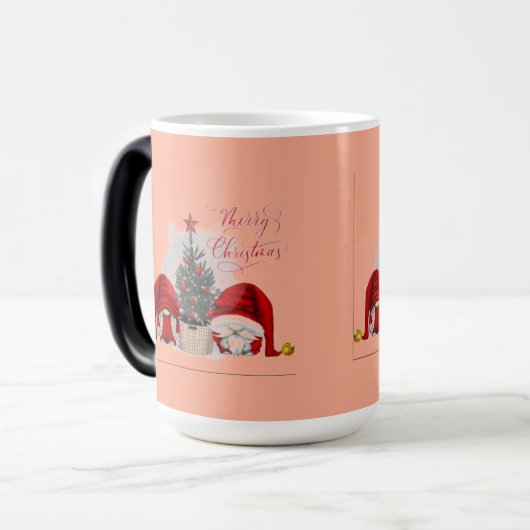 Tasse Morphing Merry Chrismas Magische Mok (Voorkant links)