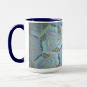 Tasse MUG Jimette Design Blue Grijs Mok (Links)