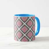 Tasse MUG Jimette Design Blue Red Mok (Voorkant rechts)