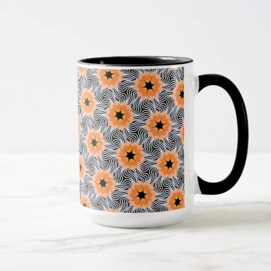 Tasse MUG Jimette Design Orange White Black Mok (Rechts)