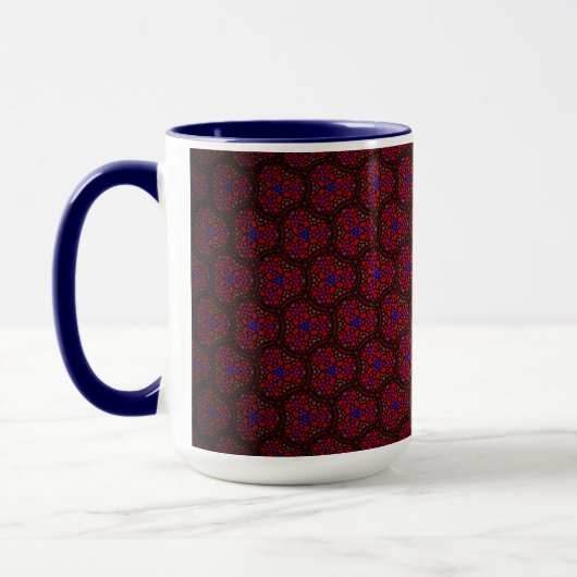 Tasse MUG Jimette Design Red en Blue Mok (Links)