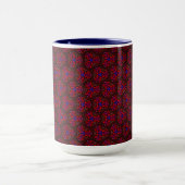 Tasse MUG Jimette Design Red en Blue Mok (Midden)
