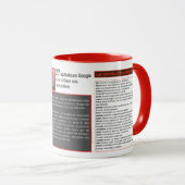 Tasse mug sneltoetsen Google-operators Mok (Voorkant rechts)