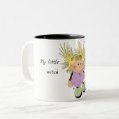 Tasse "My little witch" Tweekleurige Koffiemok (Voorkant links)