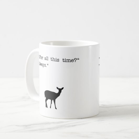 Tasse "na al deze tijd" koffiemok (Voorkant links)