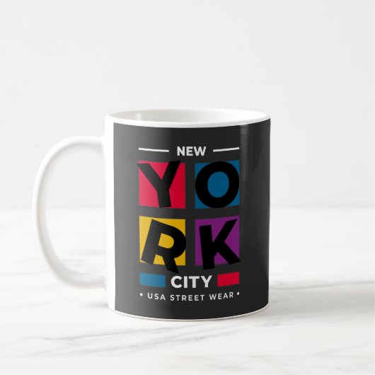 Tasse New York Design Koffiemok (Links)