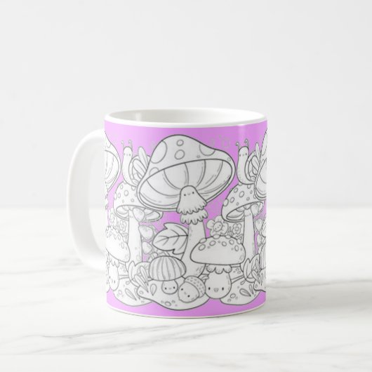 Tasse, paddenstoelen koffiemok (Voorkant links)