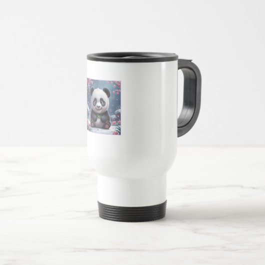 Tasse Panda Kawaii Reisbeker (Voorkant rechts)