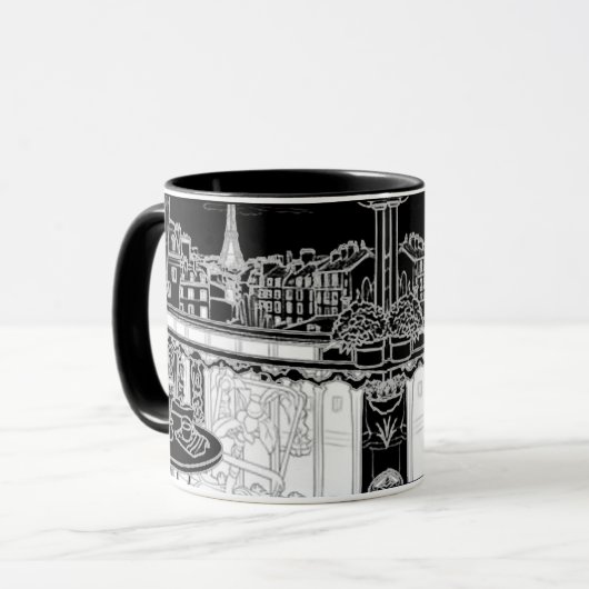 Tasse pari, france, tower Eiffel Mok (Voorkant links)