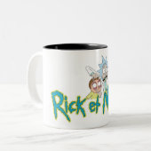 Tasse Rick & Morty Tweekleurige Koffiemok (Voorkant links)