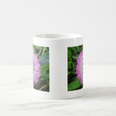 Tasse rosa Kleeblüte mit Wassertropfen Koffiemok (Center)