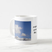 Tasse Schneeberg: geniet van je dag Koffiemok (Voorkant links)