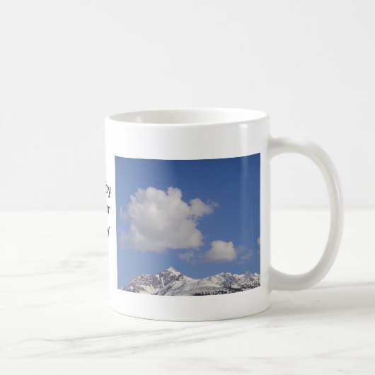 Tasse Schneeberg: geniet van je dag Koffiemok (Rechts)