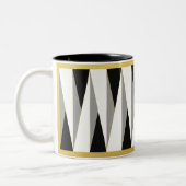 tasse | schwarz | weiss | gold | triangle °2 tweekleurige koffiemok (Links)
