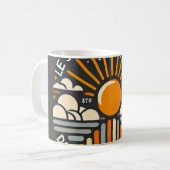 Tasse Soleil - De zon schijnt achter de wolken Koffiemok (Voorkant links)