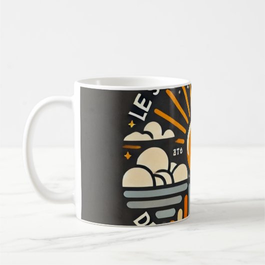 Tasse Soleil - De zon schijnt achter de wolken Koffiemok (Links)