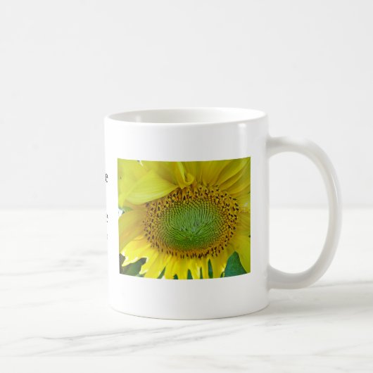 Tasse Sonnenblue, Aufschrift:heb een mooie dag Koffiemok (Rechts)