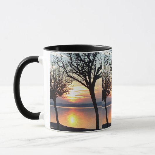 Tasse Sonnenuntergang am See Mok (Links)