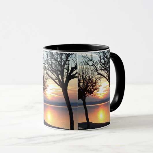 Tasse Sonnenuntergang am See Mok (Voorkant rechts)