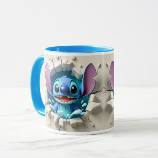 Tasse stich 3d mok (Voorkant links)