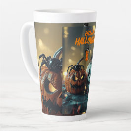 Tasse van Citrouille Hello Halloween! Latte Mok