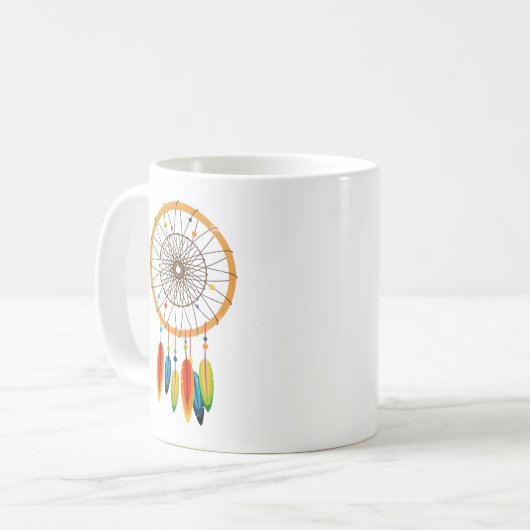 Tasse van de dreamcatcher koffiemok (Voorkant links)