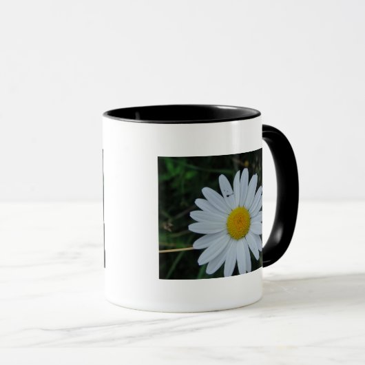 Tasse weisse Margeritenblüte Mok (Voorkant rechts)