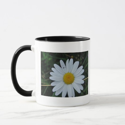 Tasse weisse Margeritenblüte Mok (Links)