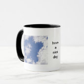 Tasse Wolkenstern: heb een leuke dag Mok (Voorkant links)