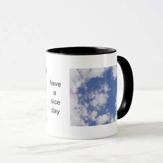 Tasse Wolkenstern: heb een leuke dag Mok (Voorkant rechts)